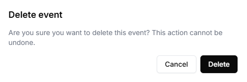Delete Event