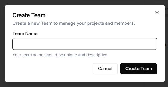 Create Team