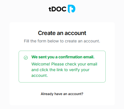 Email verified